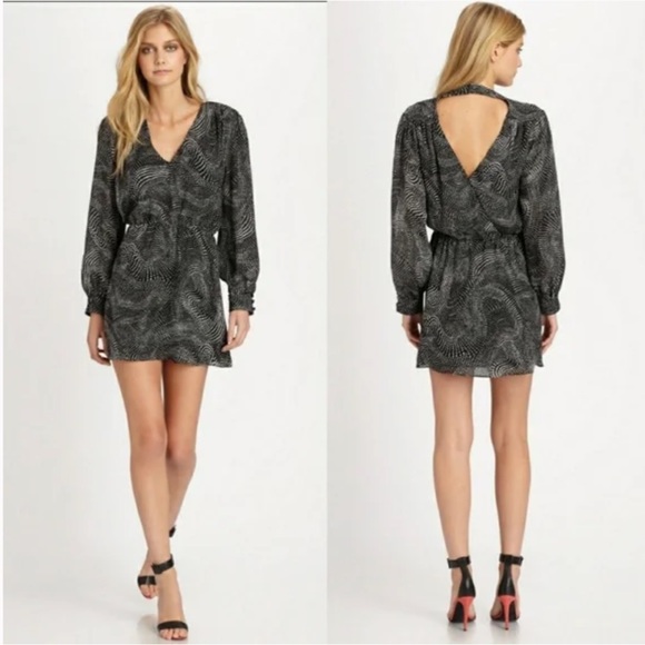 Parker Lila Silk dress - seltzer print - Picture 4 of 10